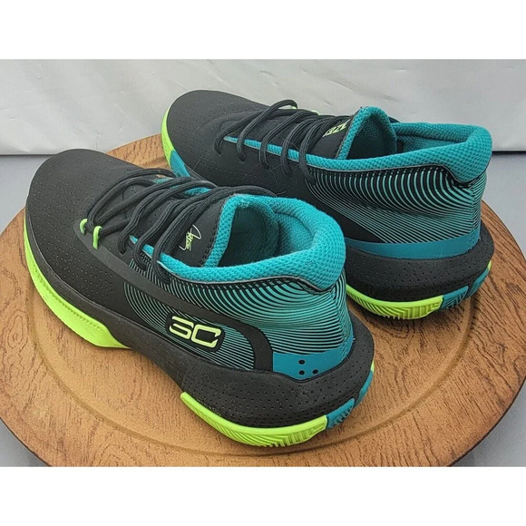 Under Armour 3Zero 3 SC Curry Black Sport Sneakers Youth's Sz 6.5Y 3022117-003 - Picture 9 of 14